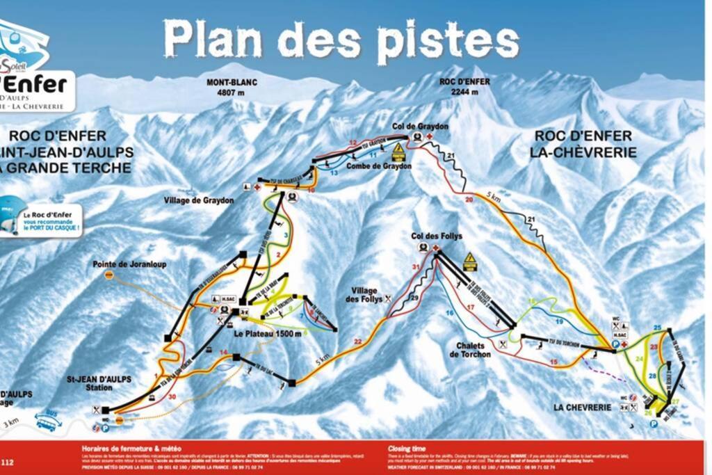 Le Relai S31 - Grand Et Lumineux Studio Avec Coin Montagne 4-6 Pers, Tout Equipe, Avec Wifi, A 30M Des Pistes Avec Un Grand Balcon, Draps Non Compris Saint-Jean-dʼAulps Eksteriør bilde