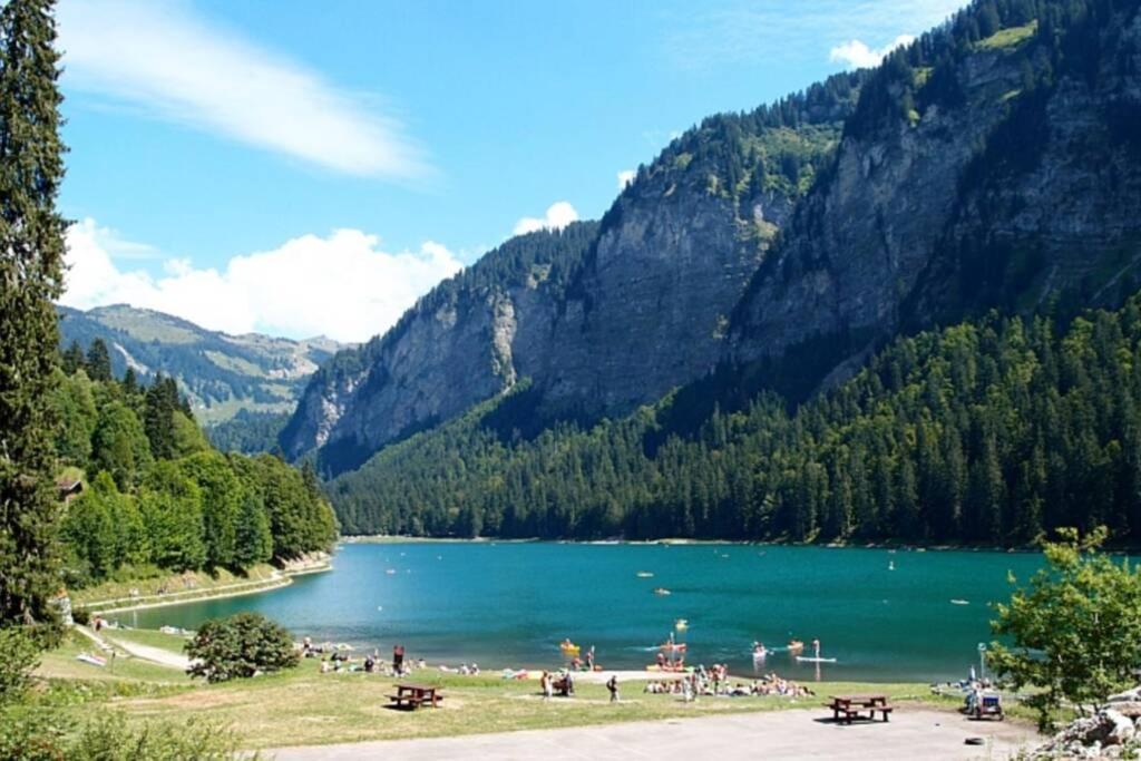 Le Relai S31 - Grand Et Lumineux Studio Avec Coin Montagne 4-6 Pers, Tout Equipe, Avec Wifi, A 30M Des Pistes Avec Un Grand Balcon, Draps Non Compris Saint-Jean-dʼAulps Eksteriør bilde