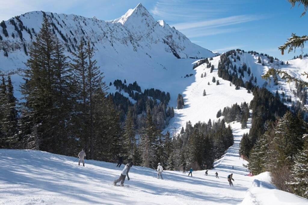 Le Relai S31 - Grand Et Lumineux Studio Avec Coin Montagne 4-6 Pers, Tout Equipe, Avec Wifi, A 30M Des Pistes Avec Un Grand Balcon, Draps Non Compris Saint-Jean-dʼAulps Eksteriør bilde